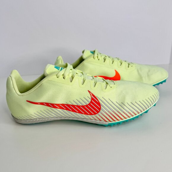NWOT Size 9.5 - Nike Zoom Rival M9 Barely‎ Volt Hyper Orange Track Shoes - Picture 4 of 8